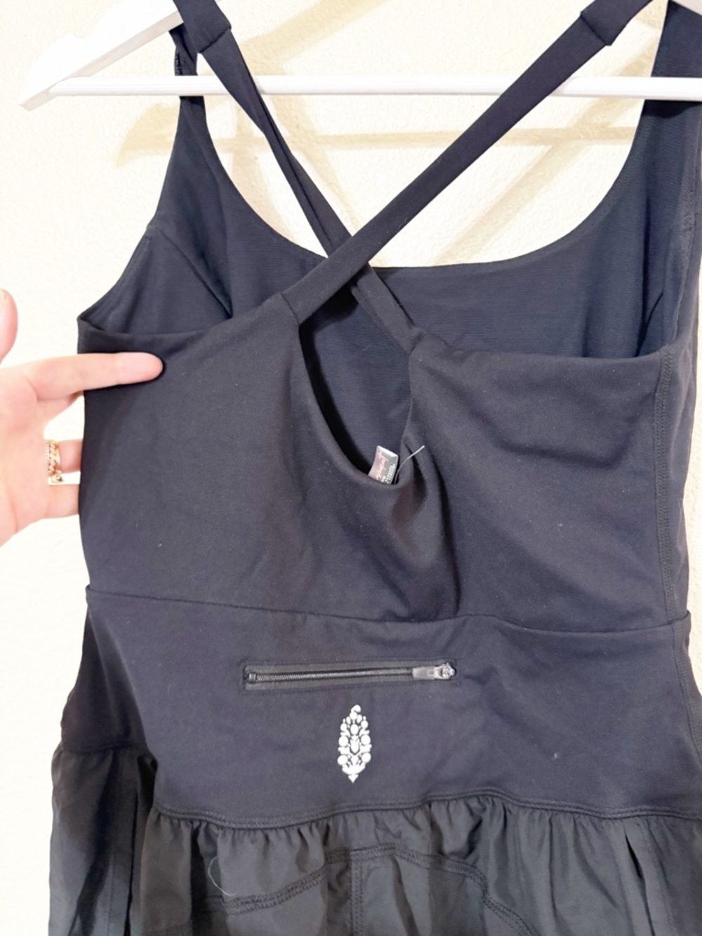 Free People FP Movement Righteous Reflective Logo Runsie Romper Size - Picture 8 of 10